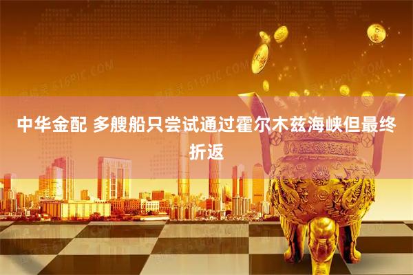 中华金配 多艘船只尝试通过霍尔木兹海峡但最终折返